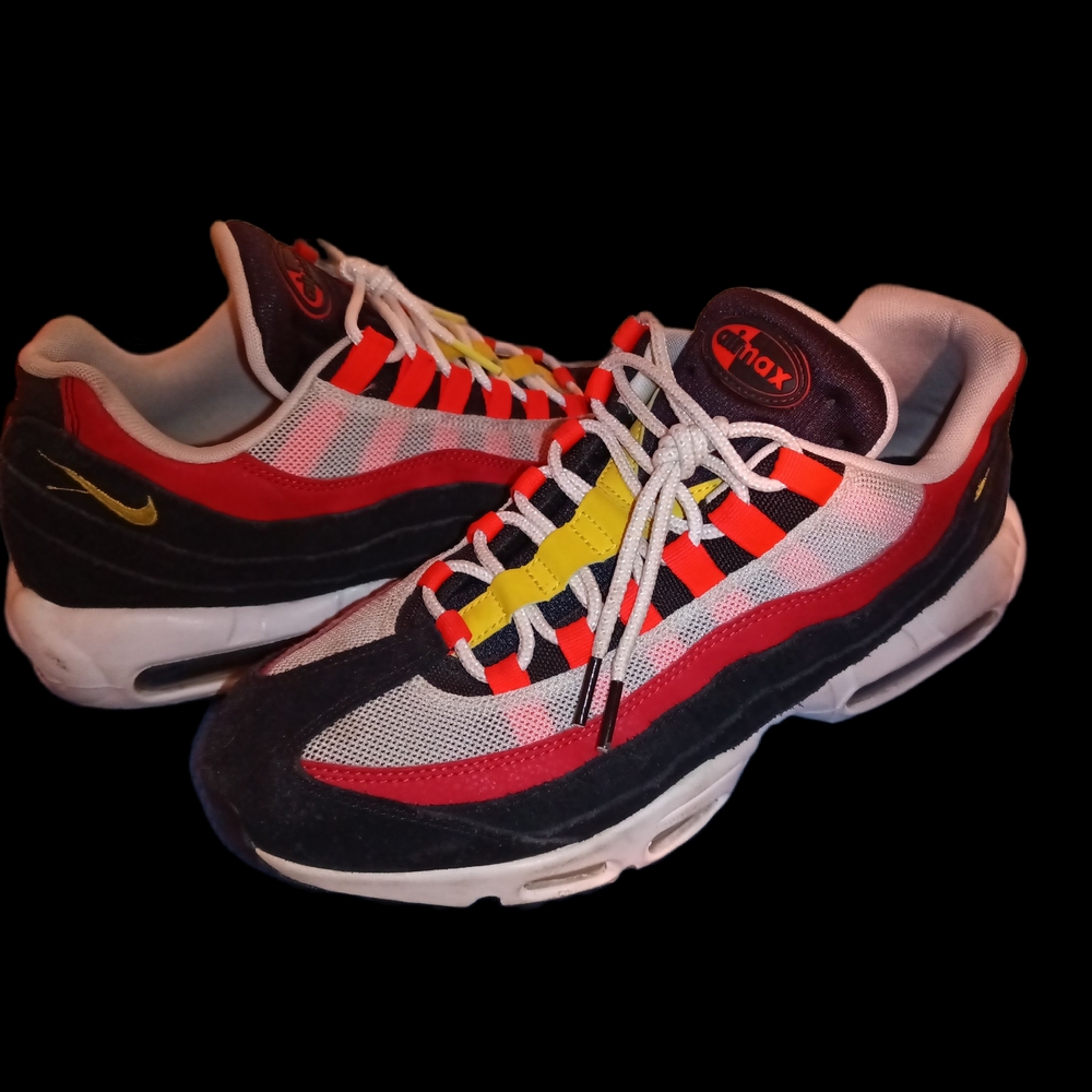 Nike Air Max 95 Red and Yellow Sneakers